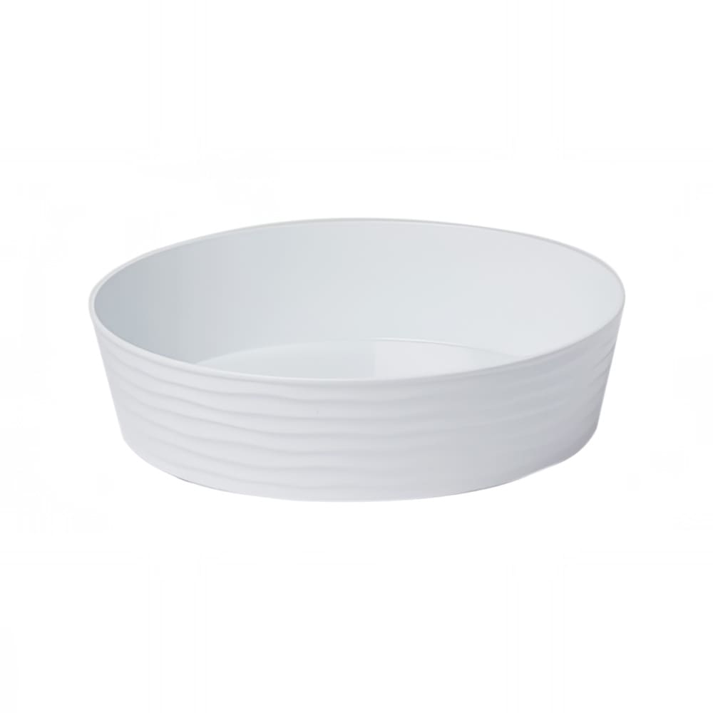 American Metalcraft B W Oz Round Del Mar Serving Bowl Plastic White