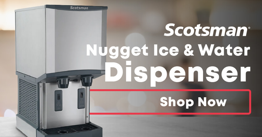 260 lb Countertop Nugget Ice & Water Dispenser - 12 lb Storage, Cup Fill, Touch-Free Dispensing, 115