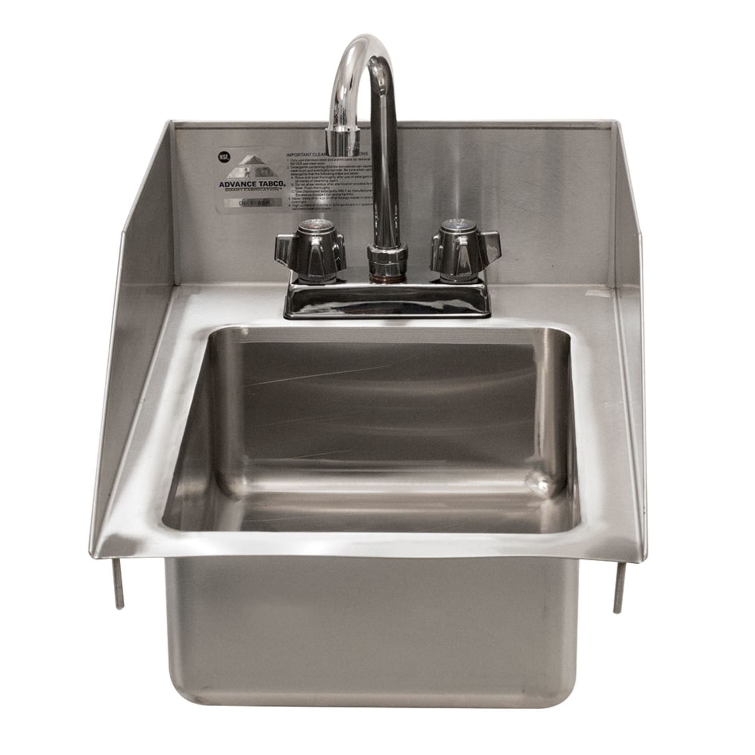 Advance Tabco DI-1-5SP-EC 12 1 Compartment Sink w/ 10 x 14 x 5 Bowl, Stainless Steel