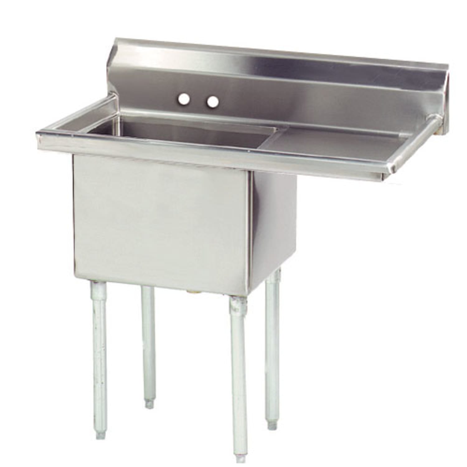 Advance Tabco FE-1-1824-24R 23 1 Compartment Sink w/ 18L x 24W Bowl, 14 Deep, Stainless Steel