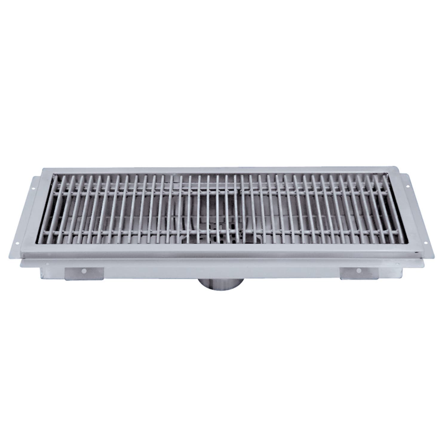 Advance Tabco FRG-36 Floor Water Receptacle - Subway Grating, 12 x 36 x 2, 14 ga 304 Stainless Steel