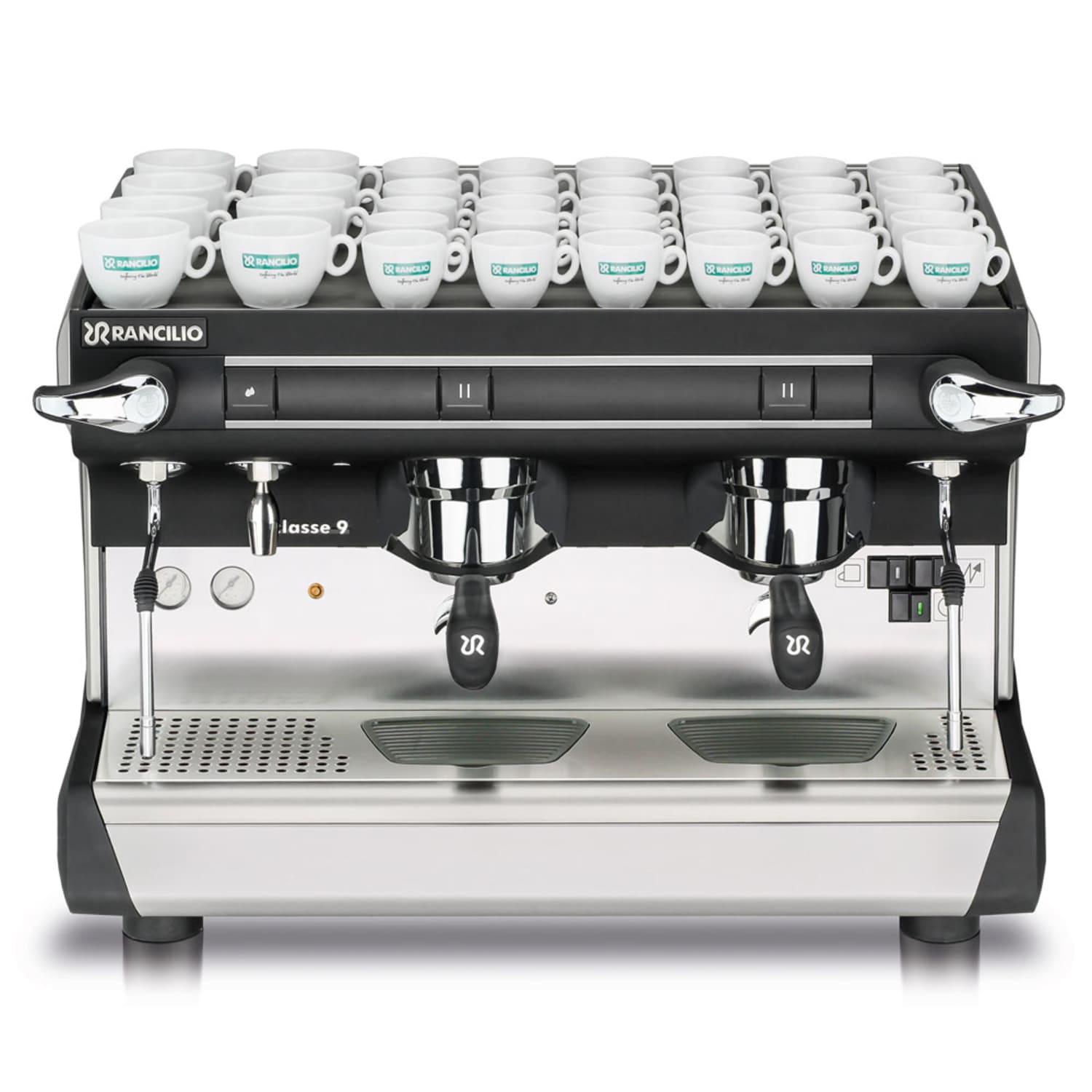 Rancilio CLASSE 9 S 2GR Semi Automatic Commercial Espresso Machine w/ 2 Groups & 2 Steam Wands - 208/240v/1ph, Stainless Steel