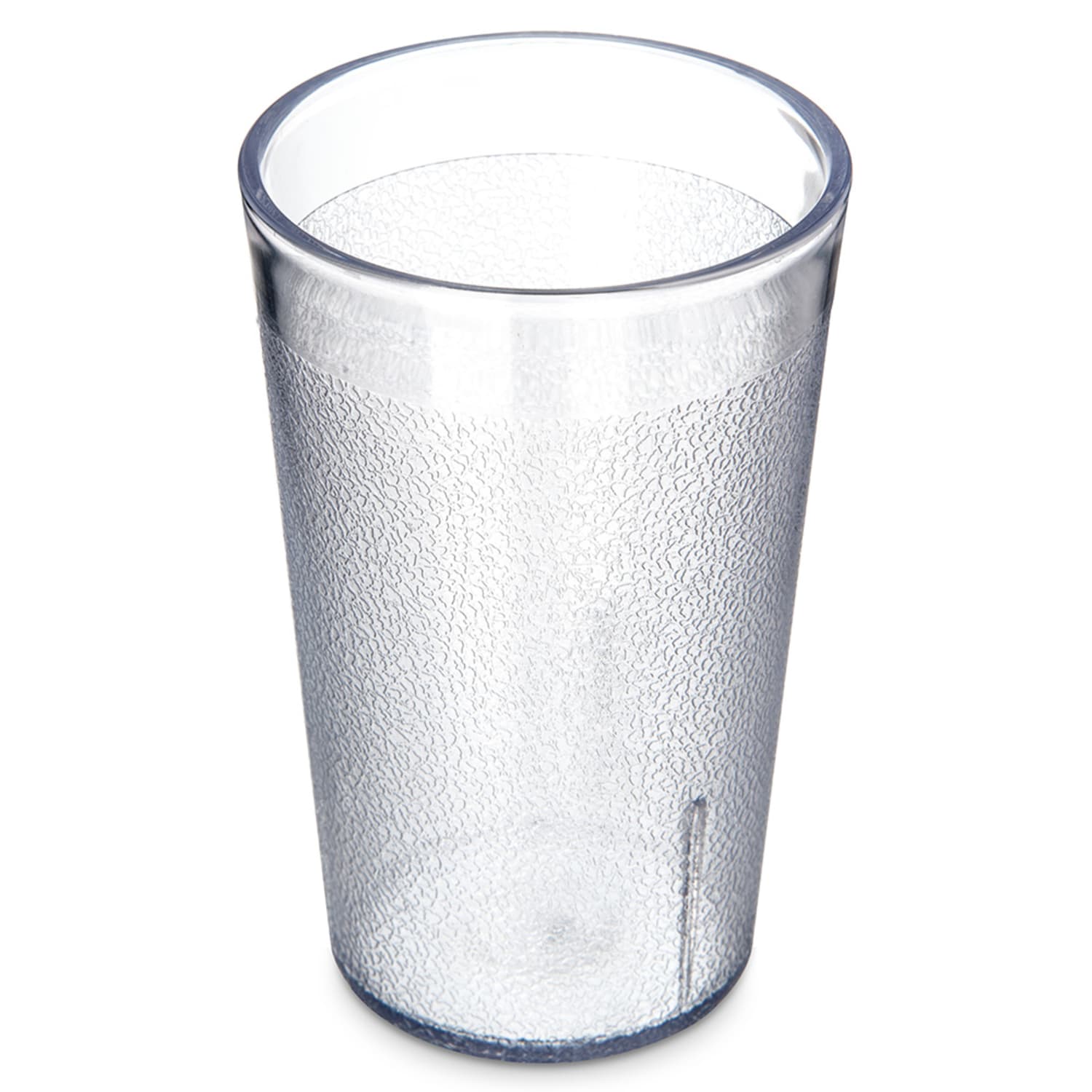 Carlisle 5506-207 9 1/2 oz Clear Textured Plastic Tumbler, Stackable, 9.5 Ounce, Pack of 24