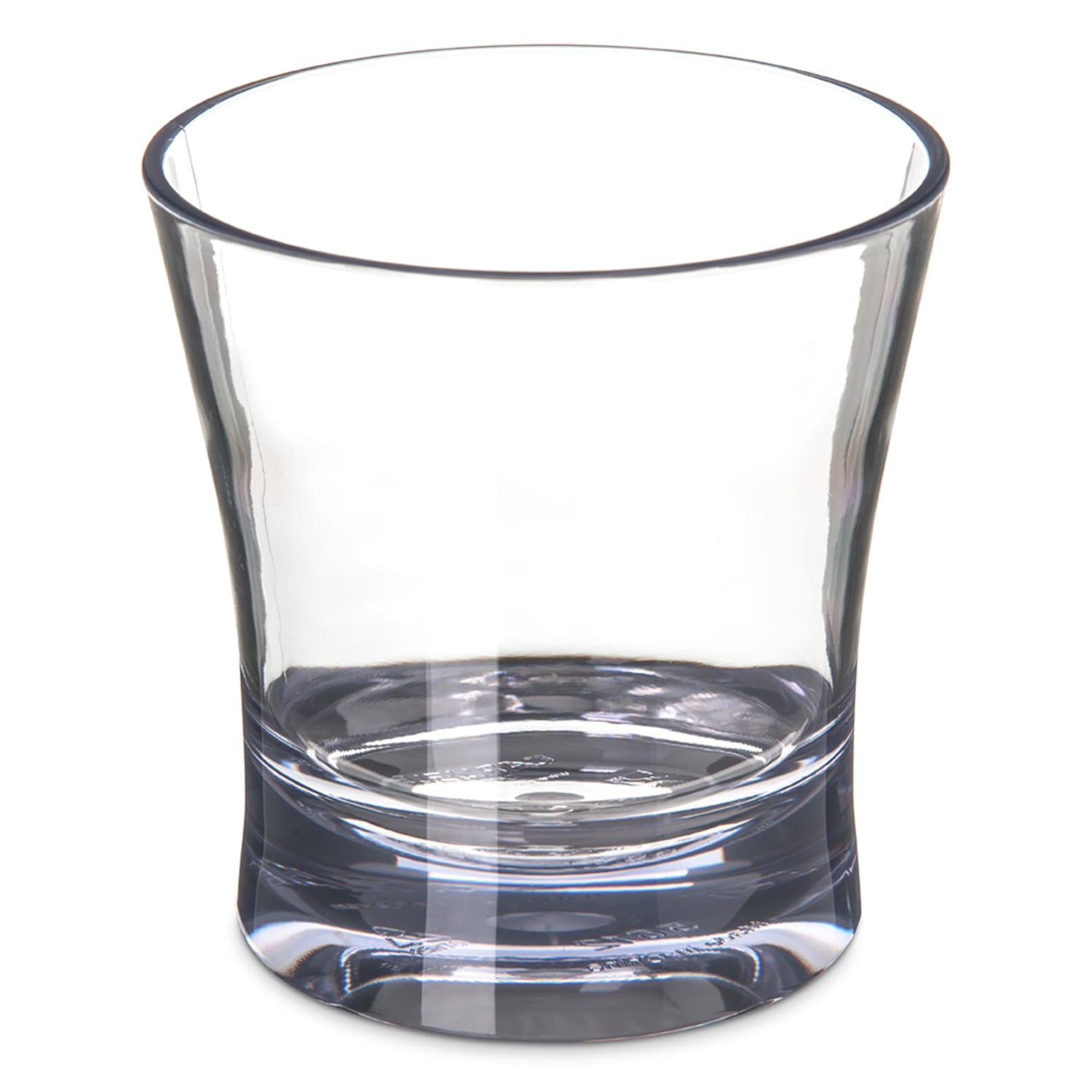 Carlisle 561207 12 oz Alibi Double Old Fashioned Glass - SAN Plastic, Clear, Clear SAN Plastic, 2 Dozen