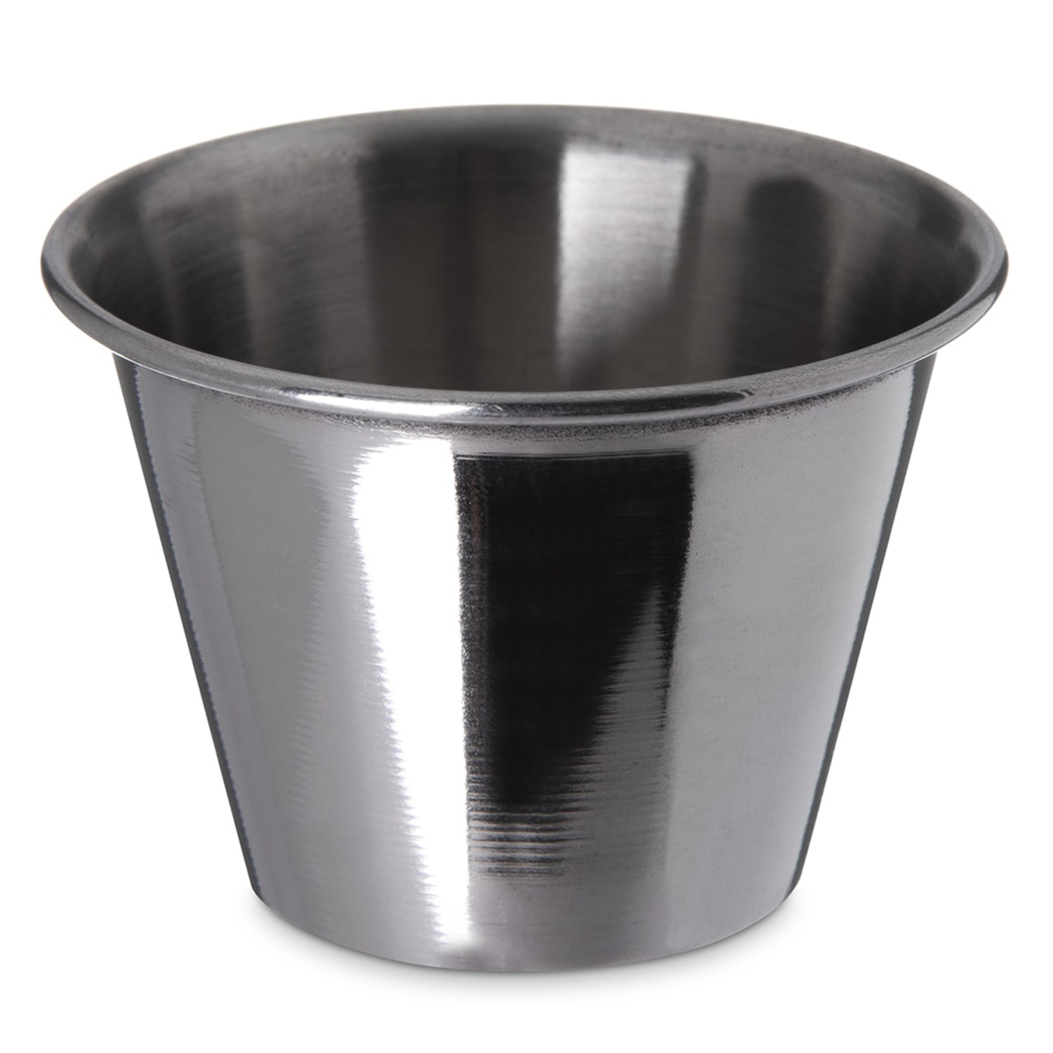 Carlisle 602500 2 1/3 Round Sauce Cup w/ 2 1/2 oz Capacity, Stainless, Silver, 12 Dozen
