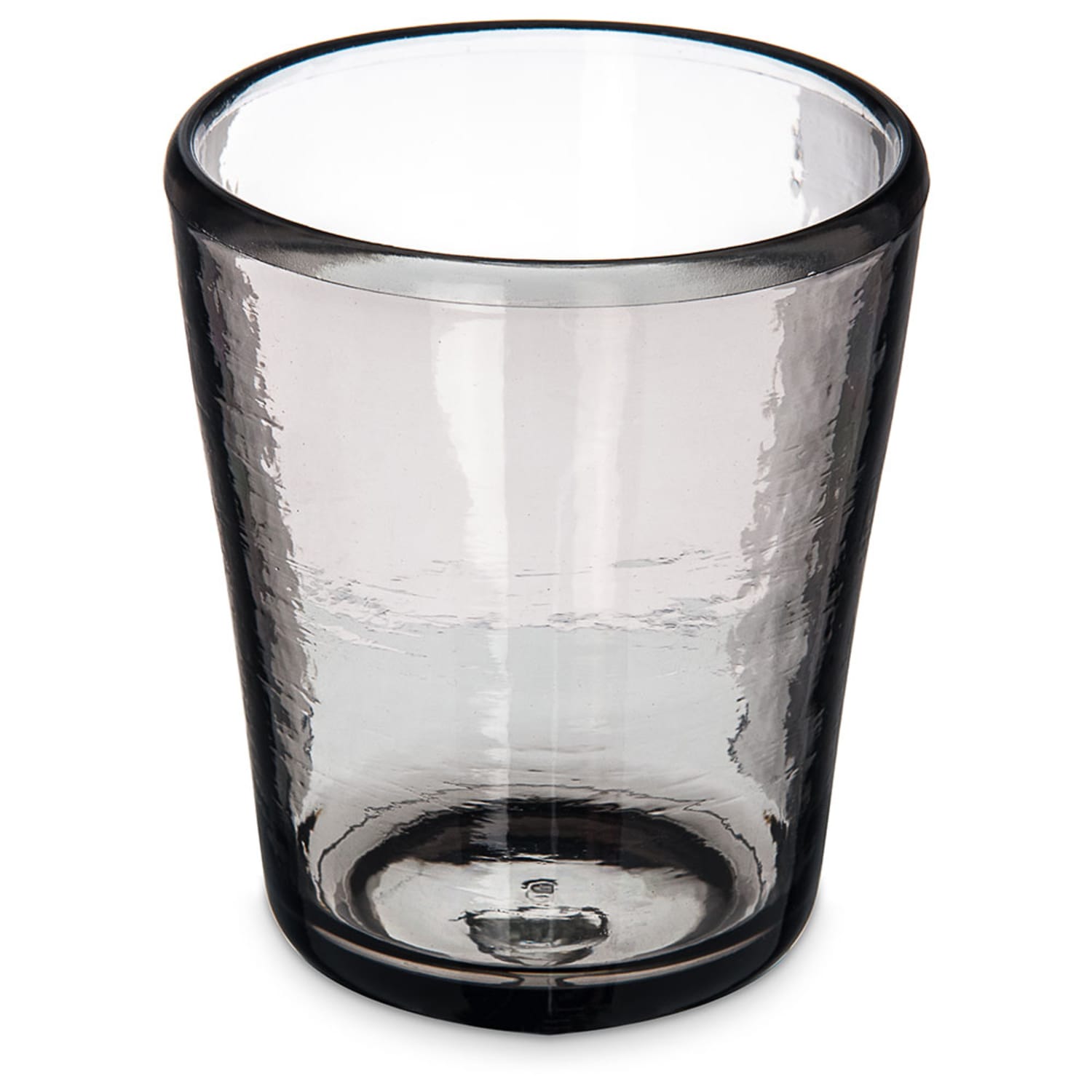 Carlisle MIN544018 14 oz Double Old Fashioned Glass - Tritan Plastic, Smoke Gray, 1 Dozen