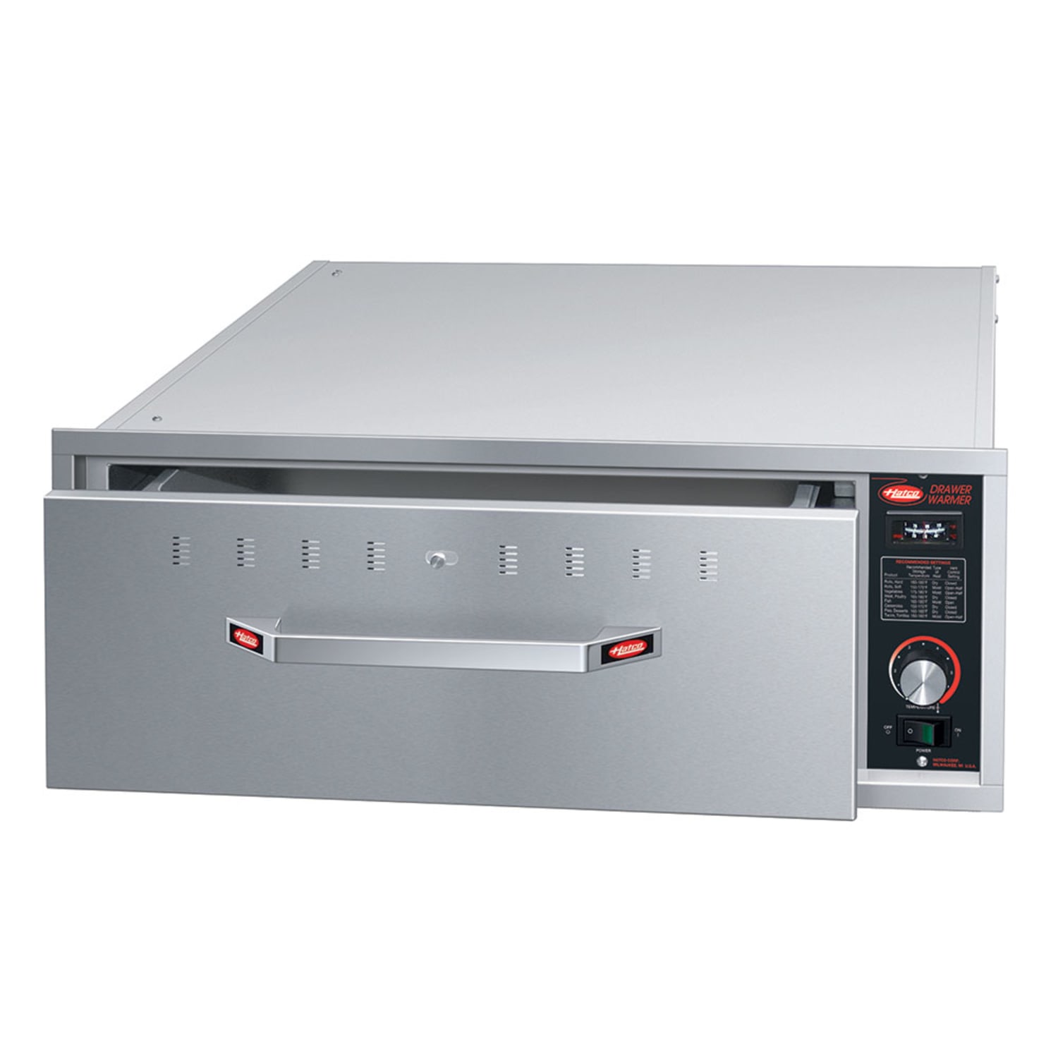Hatco HDW-1BN 208 19.5W Built In 1-Drawer Warmer w/ 13 Compartment, 208v/1ph, Stainless Steel