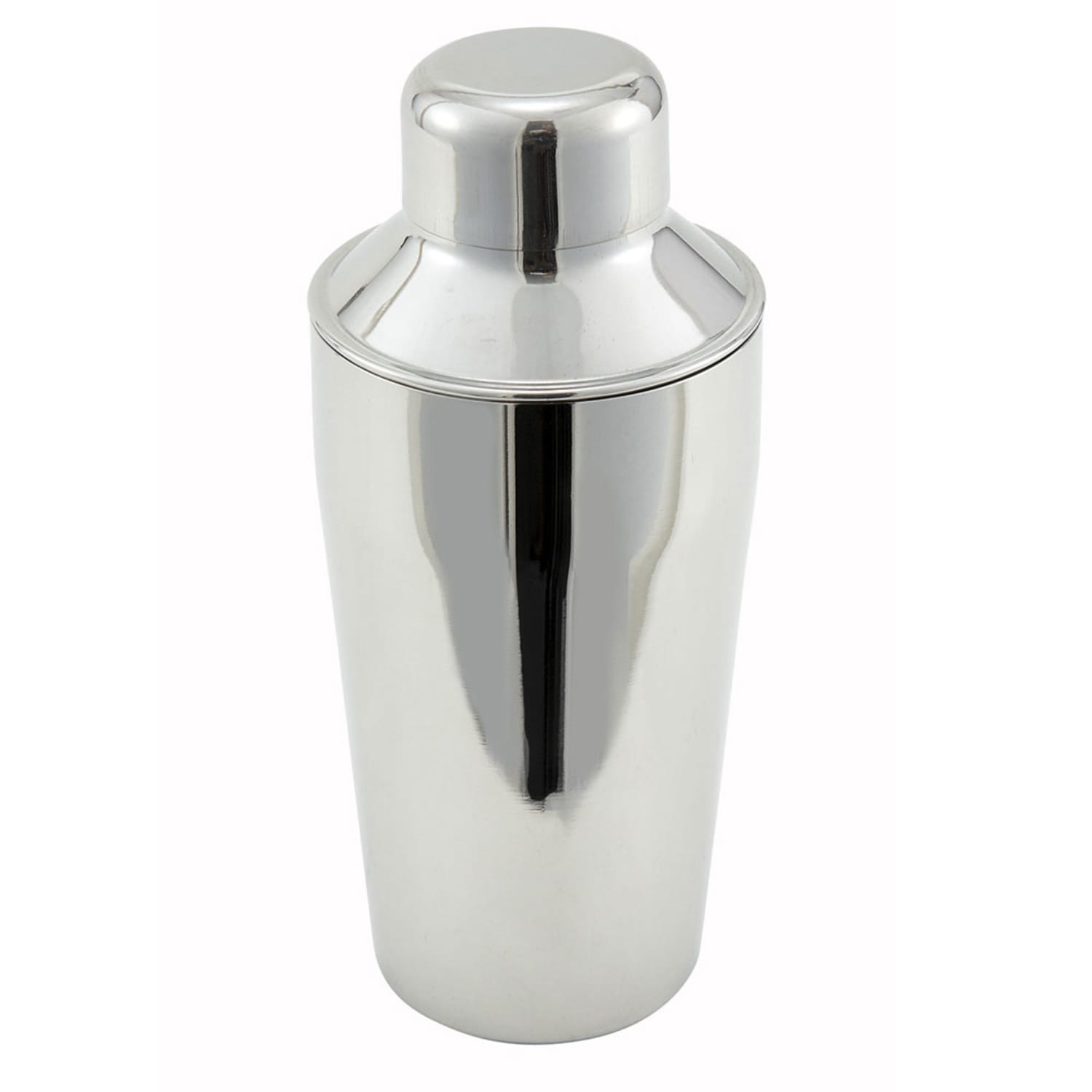 Winco BS-310 10 oz Stainless Bar Cocktail Shaker Set, Silver