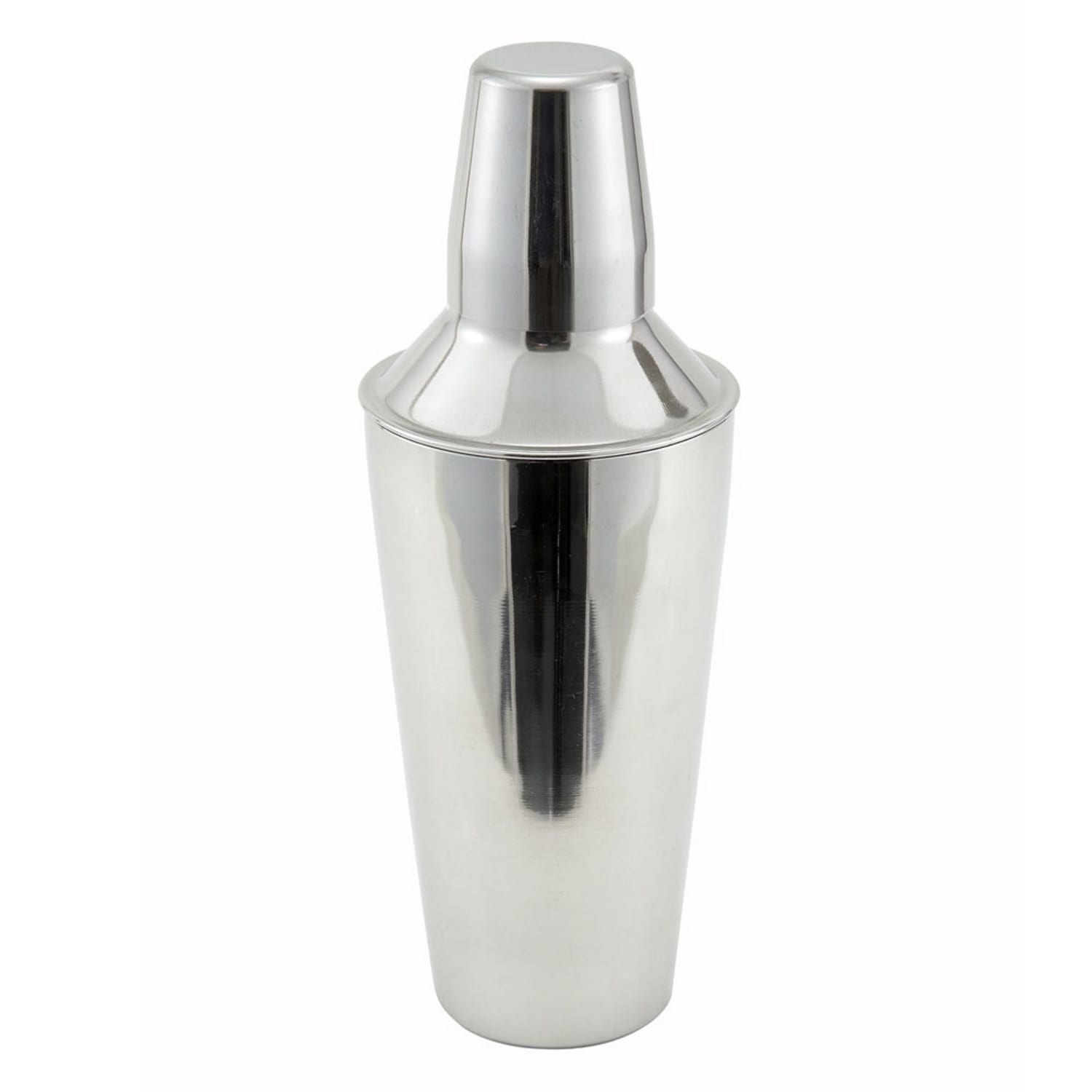Winco BS-3P 28 oz Stainless Bar Cocktail Shaker Set, Silver