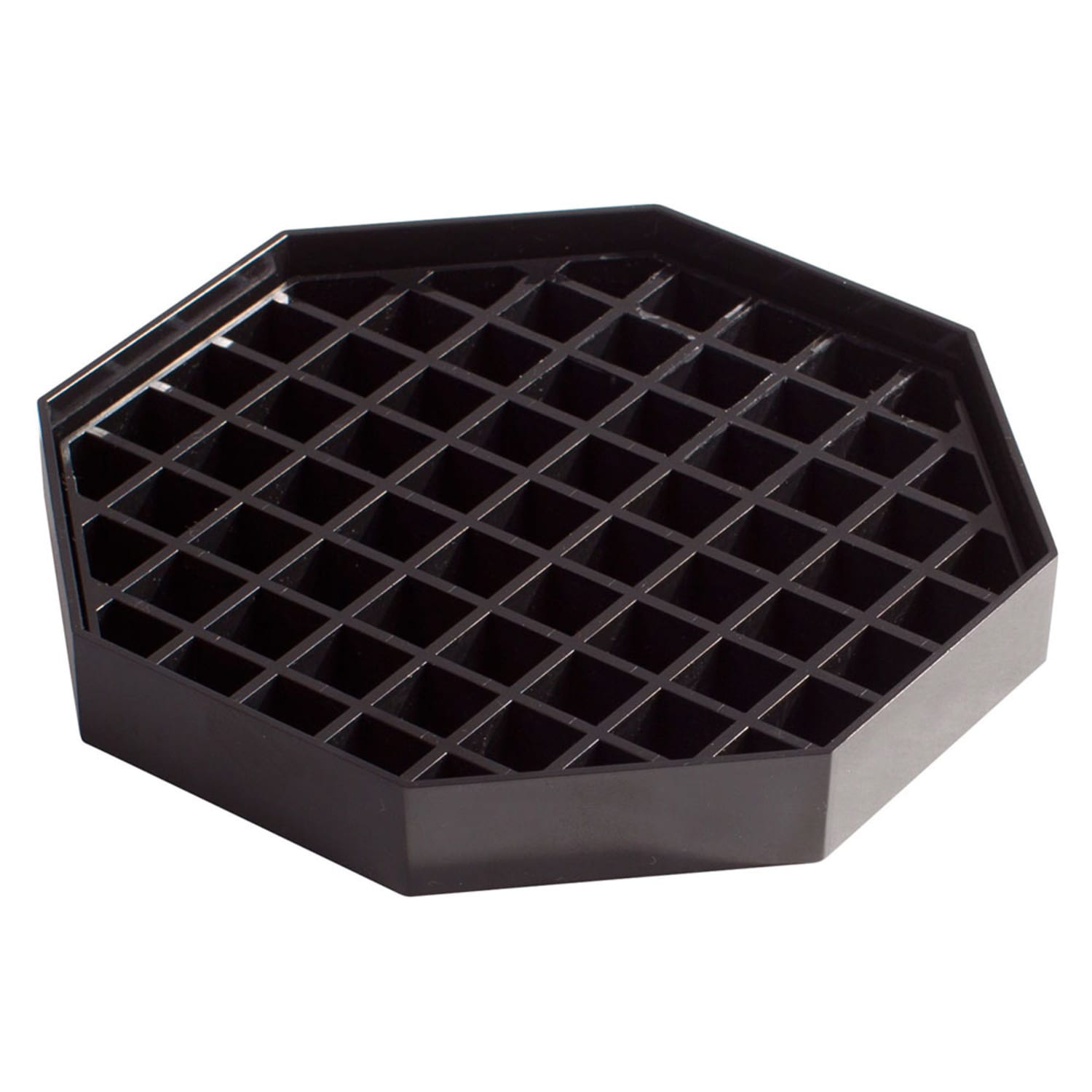 Winco DT-60 6 Drip Tray - Octagonal, Black, Pack of 4