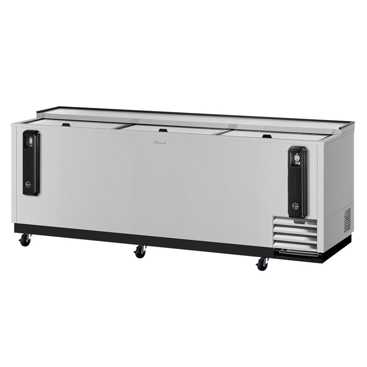 Turbo Air TBC-95SD-N 95 Forced Air Bottle Cooler - Holds 912 12-oz Bottles, Stainless, 115v, Silver