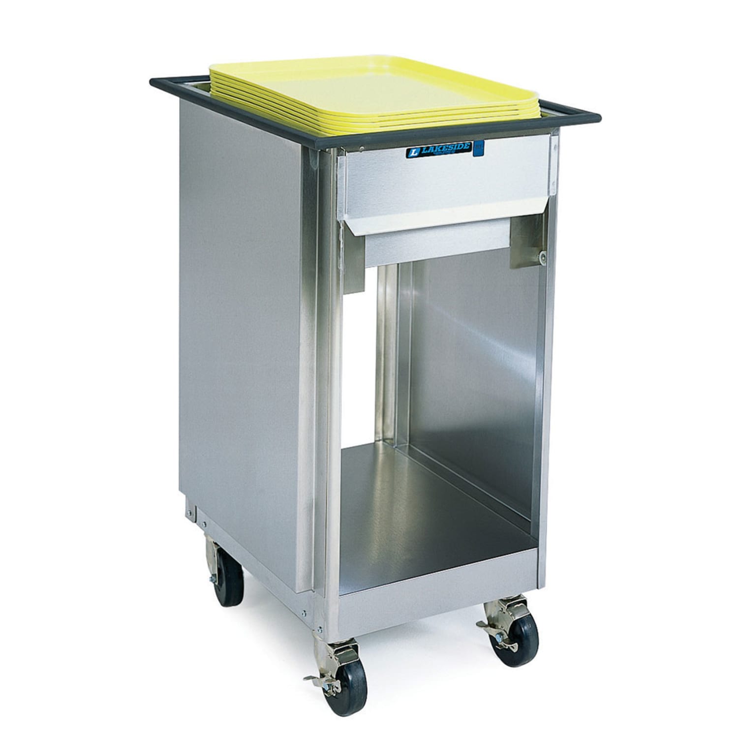 Lakeside 996 Mobile Tray Dispenser for 14 x 18 or 15 x 20 Trays, Silver