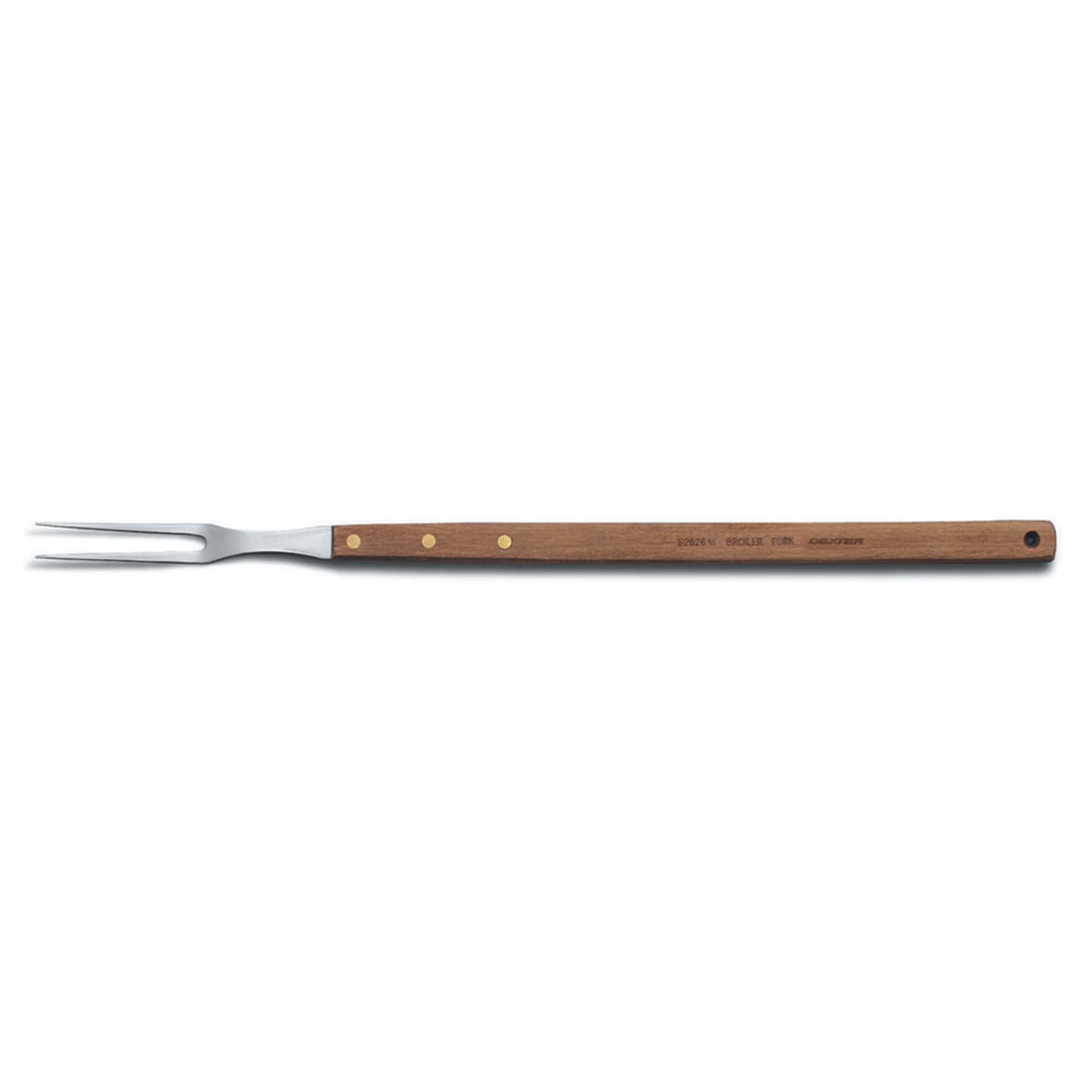 Dexter Russell S2826 22 Broiler Fork w/ 6 1/2 Stainless Steel Blade, Beech Handle, High Carbon Steel, 22""