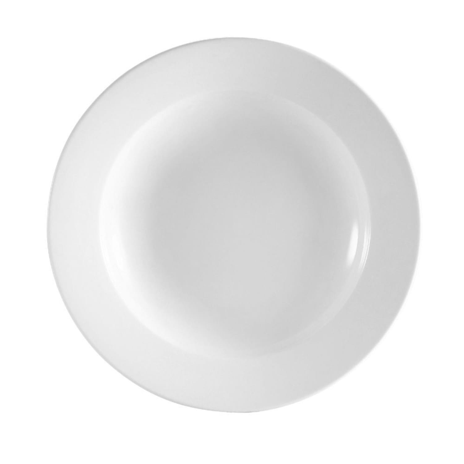 CAC RCN-120F 22 oz Round Pasta Bowl - Porcelain, Super White