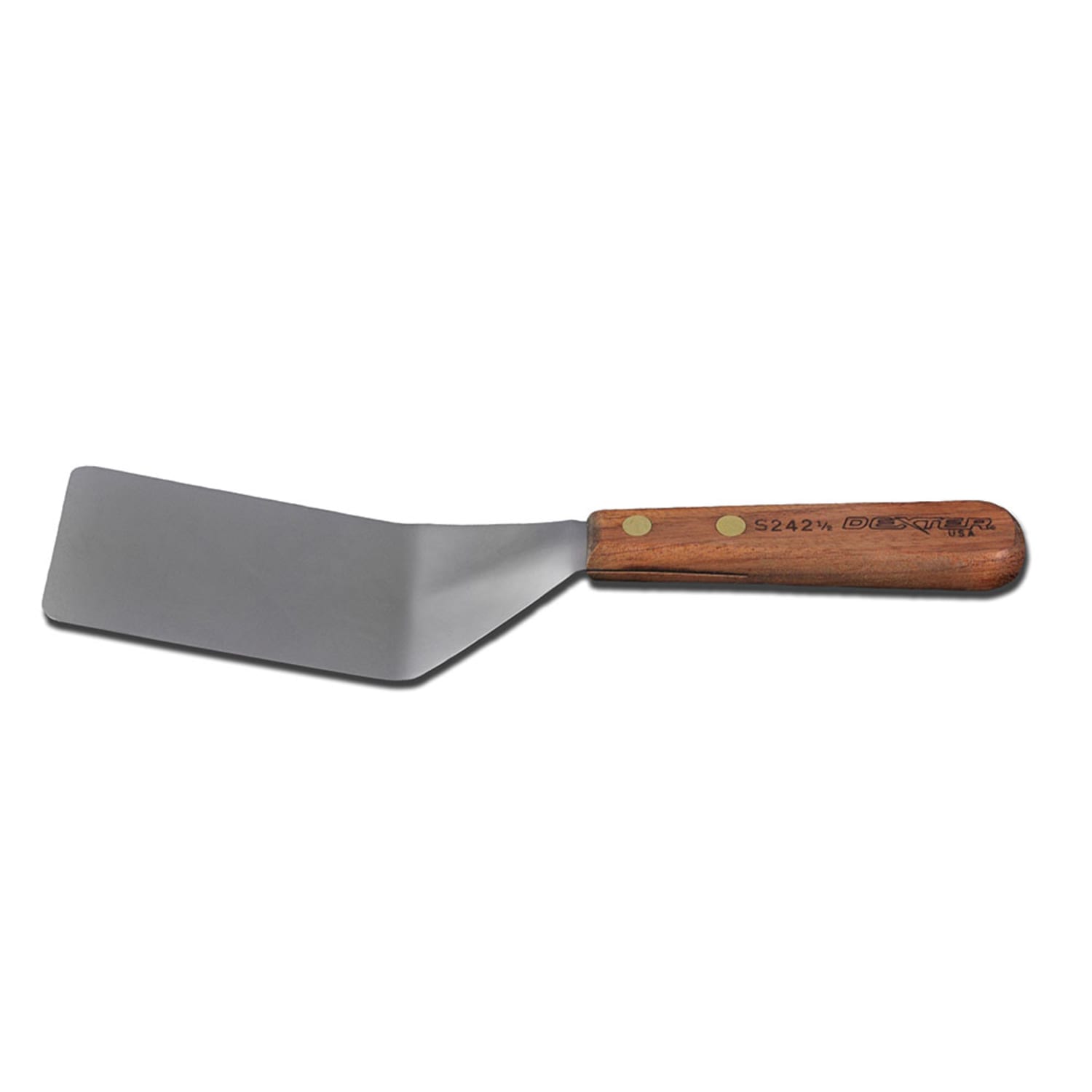 Dexter Russell S2421/2 4x2 1/2 Pancake Turner w/ Rosewood Handle, Stainless Steel