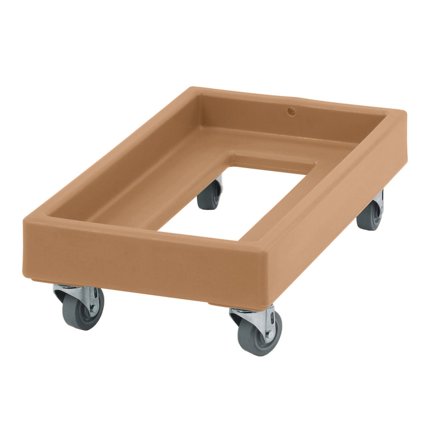 Cambro CD1327157 Camdolly for Milk Crates w/ 300 lb Capacity, Coffee Beige, 3"" Swivel Casters