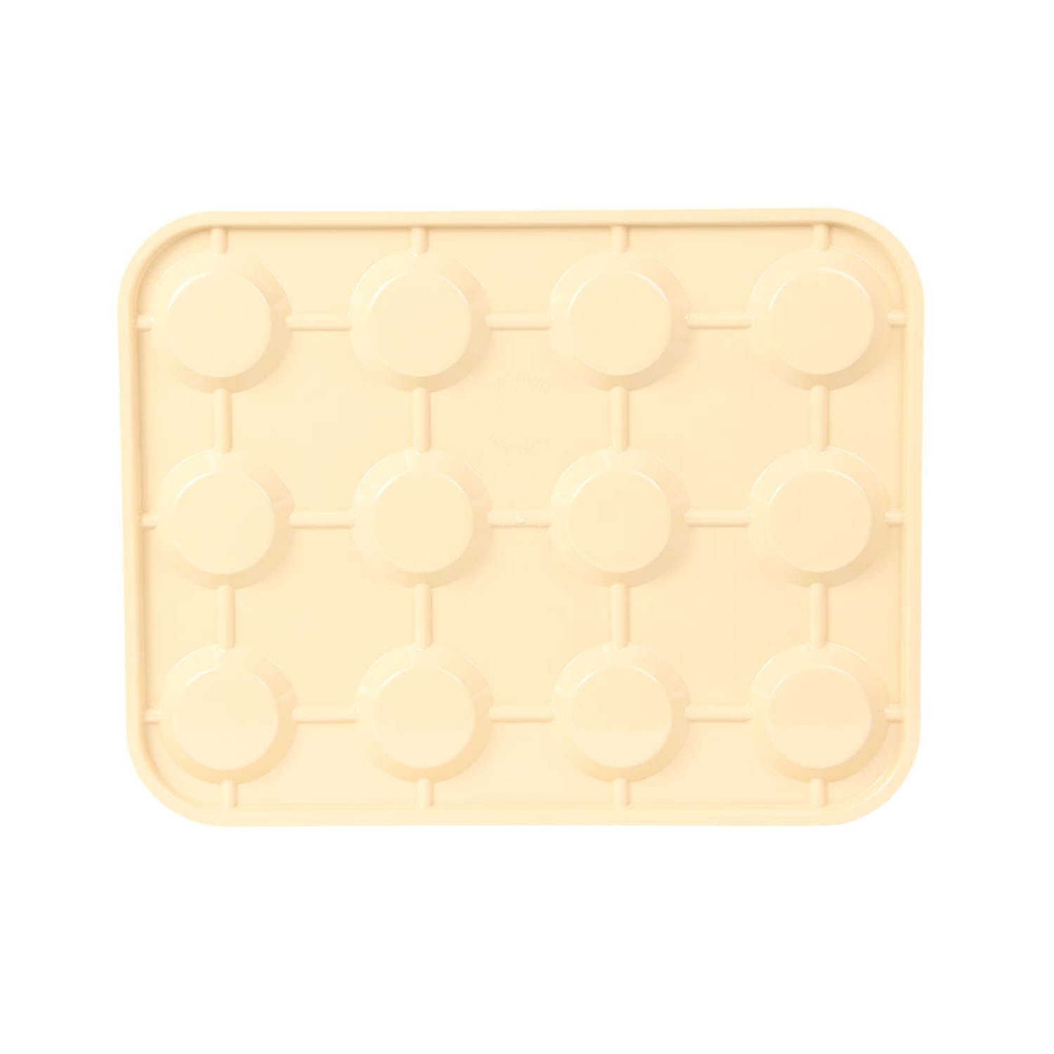 Cambro KK1200133 Glass Keeper - Holds 12 glasses, 17 4/5 x 13 9/10, 12 Cup Capacity, Beige Plastic