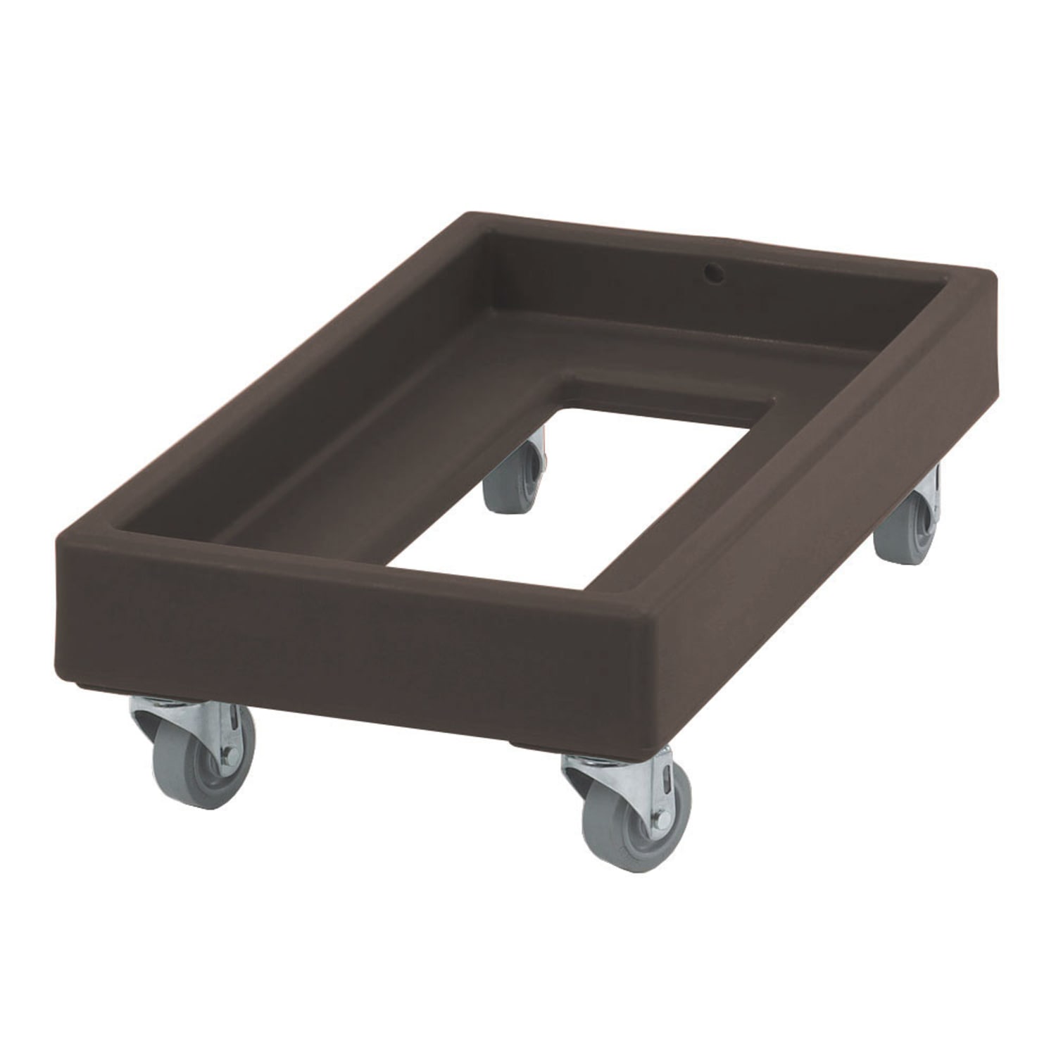 Cambro CD1327131 Camdolly for Milk Crates w/ 300 lb Capacity, Dark Brown, 3"" Swivel Casters