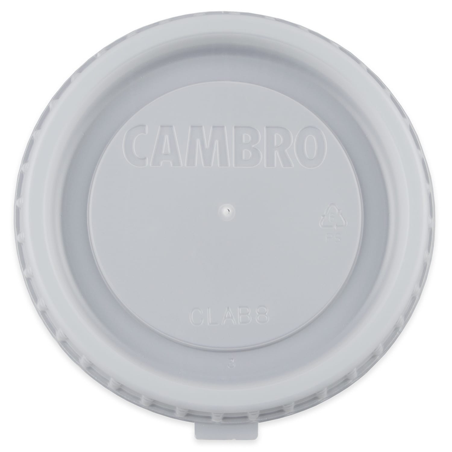 Cambro CLAB8190 Disposable Lid for Aladdin 8 oz Bowl, 1,000 per Case, White, Case of 1000