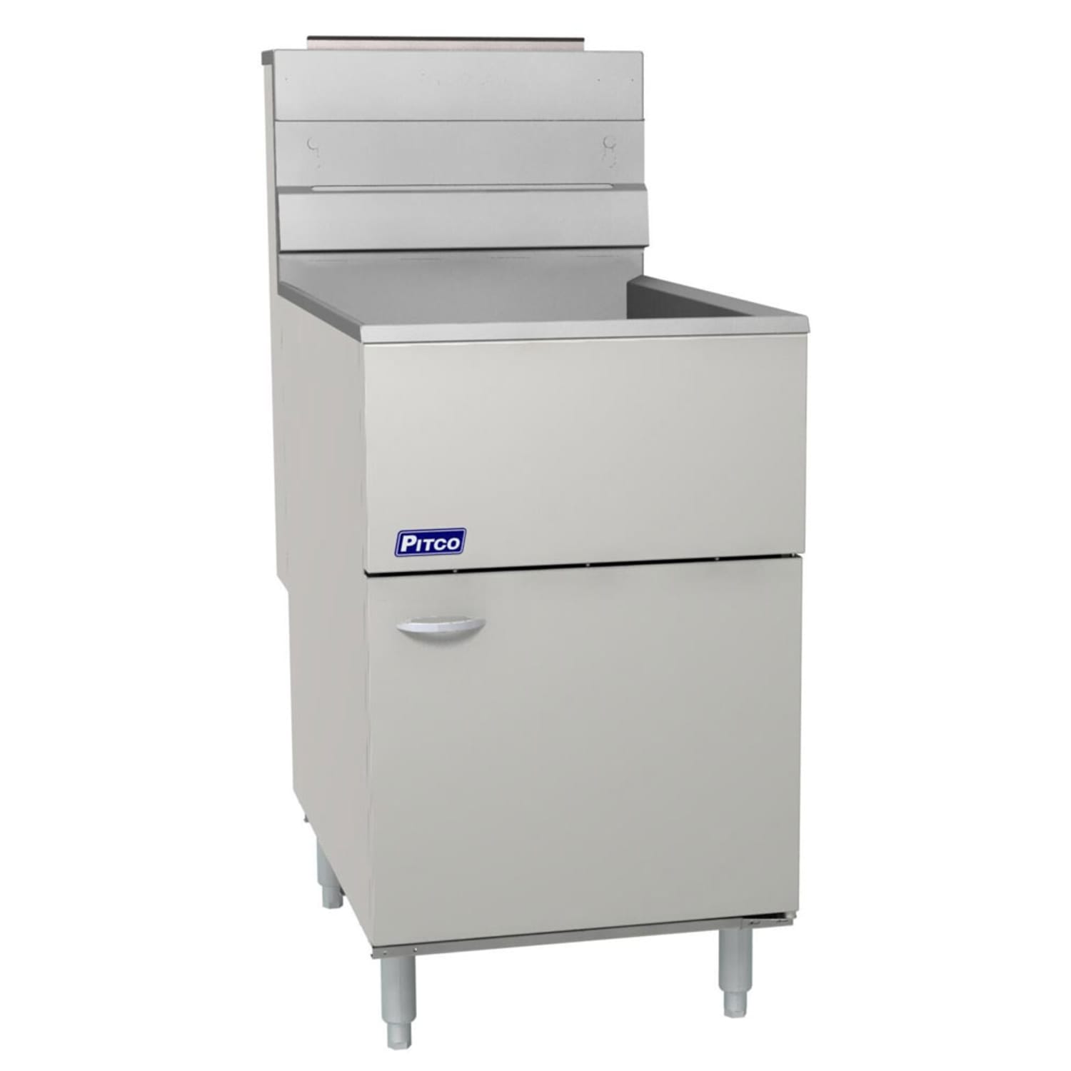 Pitco 65C+S NG Commercial Gas Fryer - 80 lb Vat, Floor Model, Natural Gas, 65-80 lb. Capacity, Tube Burners, Stainless Steel, Gas Type: NG