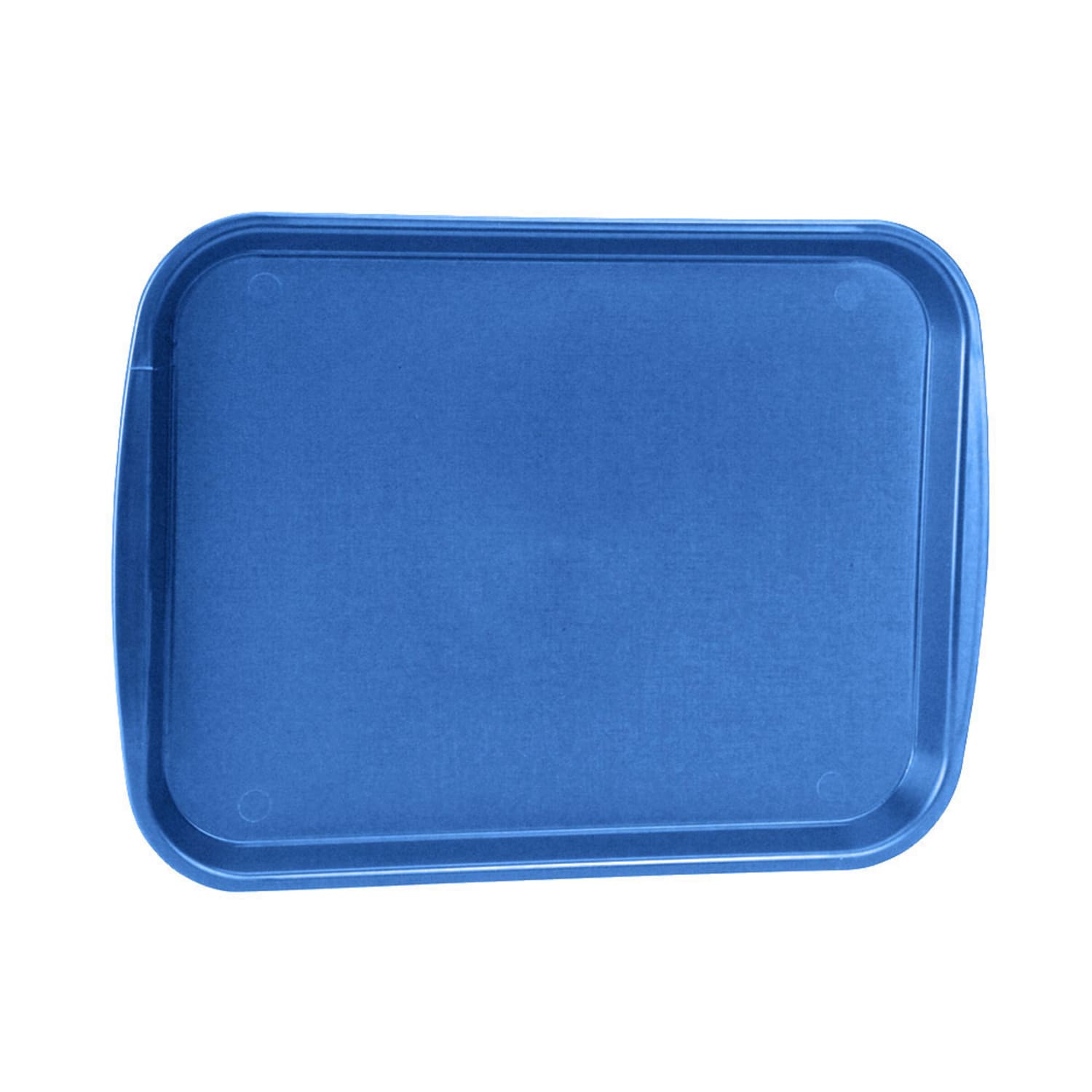 Vollrath 1216-44 Plastic Fast Food Tray - 17 1/10 L x 12 1/10 W, Royal Blue, Pack of 24