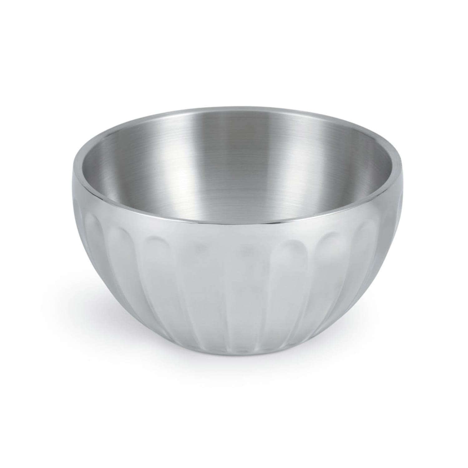 Vollrath 47688 6 9/10 qt Round Insulated Serving Bowl - MirrorFinish Stainless, Silver, Pack of 2