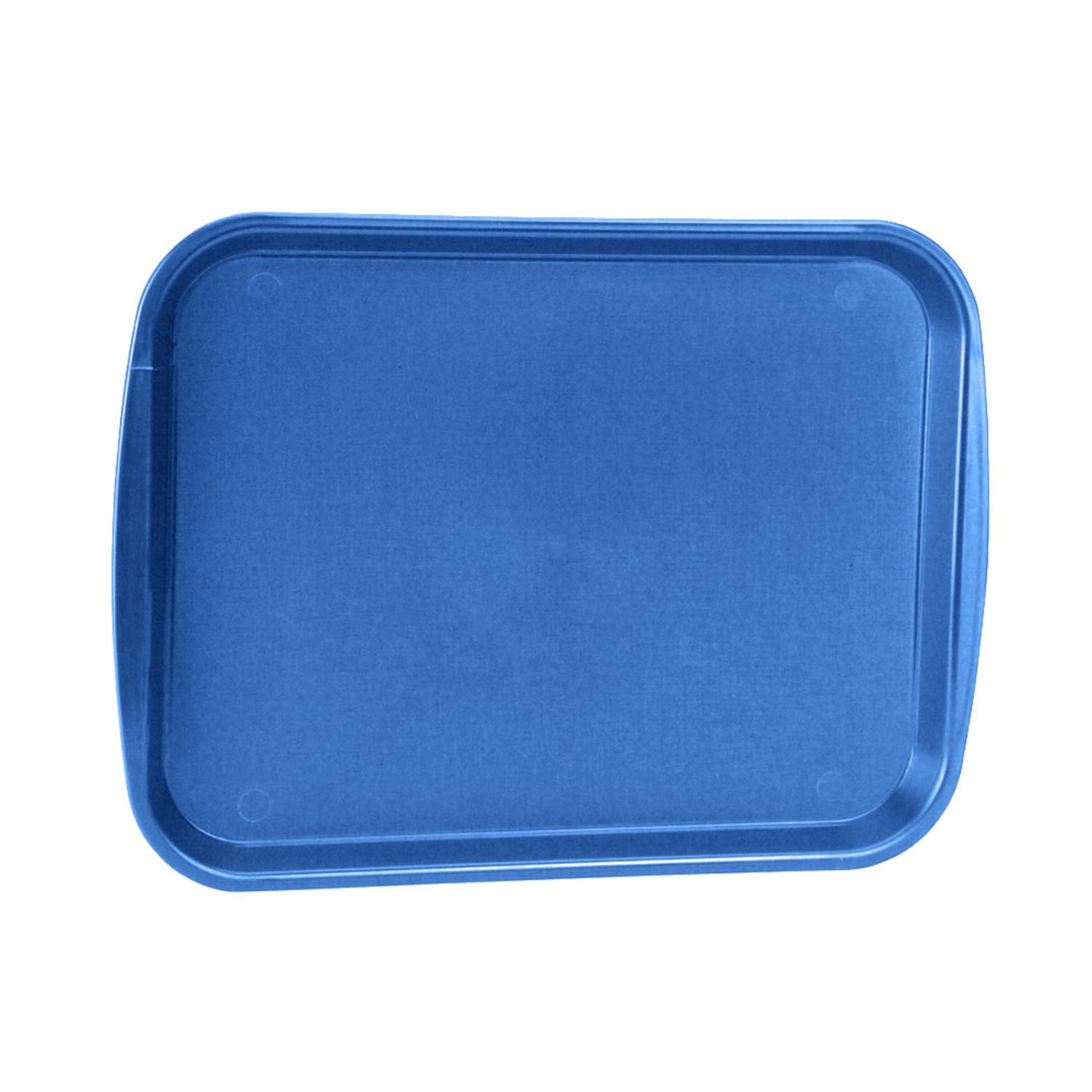 Vollrath 1014-44 Plastic Fast Food Tray - 14 3/10 L x 10 3/5 W, Royal Blue, Pack of 24