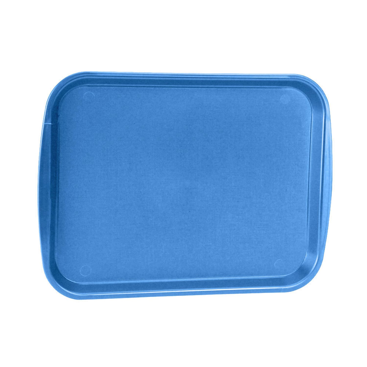 Vollrath 1216-04 Plastic Fast Food Tray - 17 1/10 L x 12 1/10 W, Blue, Pack of 24