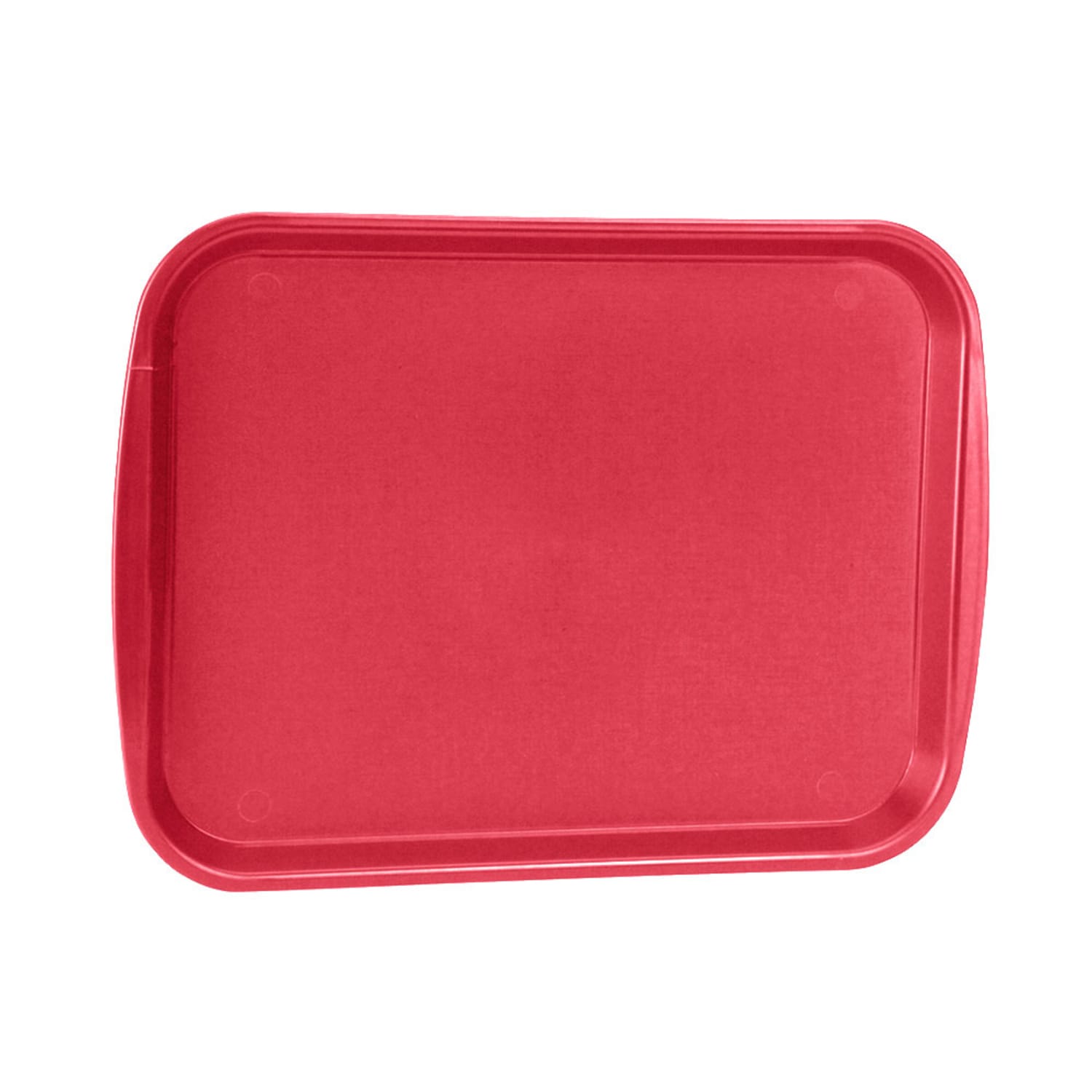 Vollrath 1014-02 Plastic Fast Food Tray - 14 3/10 L x 10 3/5 W, Red, Pack of 24