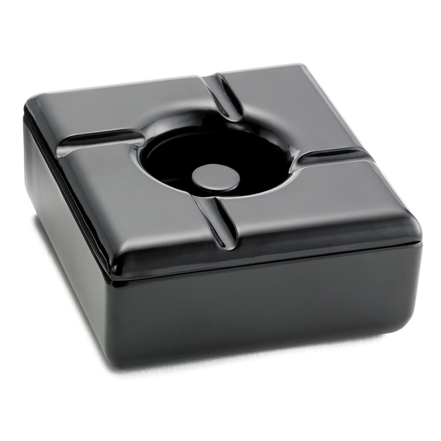 Tablecraft WPA5BK Windproof Melamine Ashtray, Square, 5, Black, Pack of 12