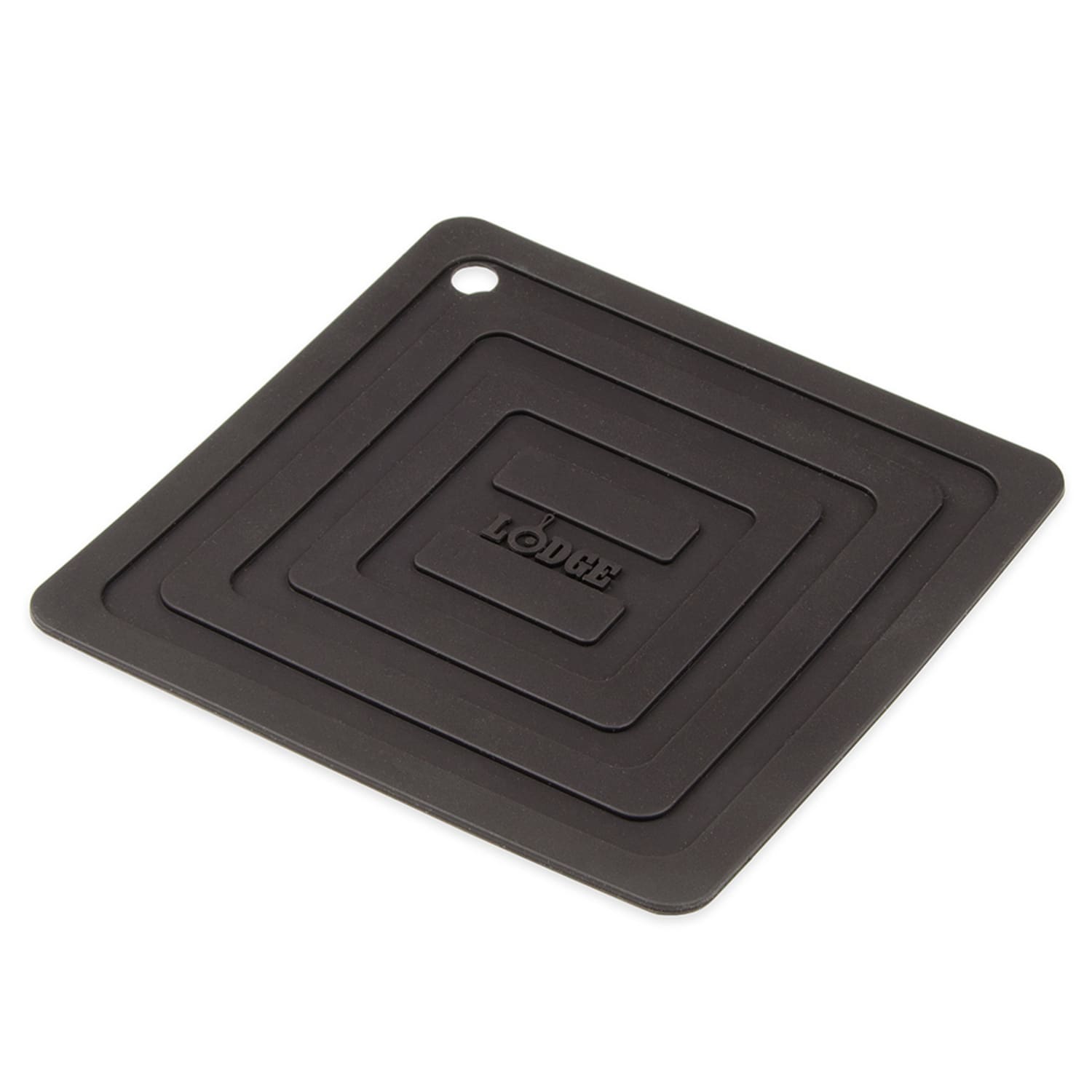 Lodge AS6S11 5 7/8 x 5 7/8 Black Silicone Pot Holder