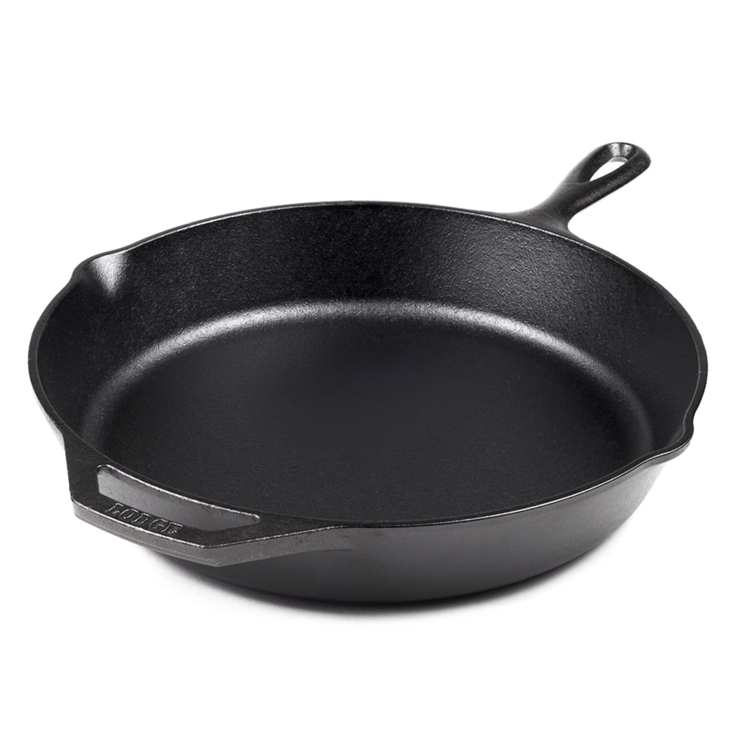 Lodge L10SK3BS 12 Round Cast Iron Skillet w/ Boy Scout Logo on Bottom, Black