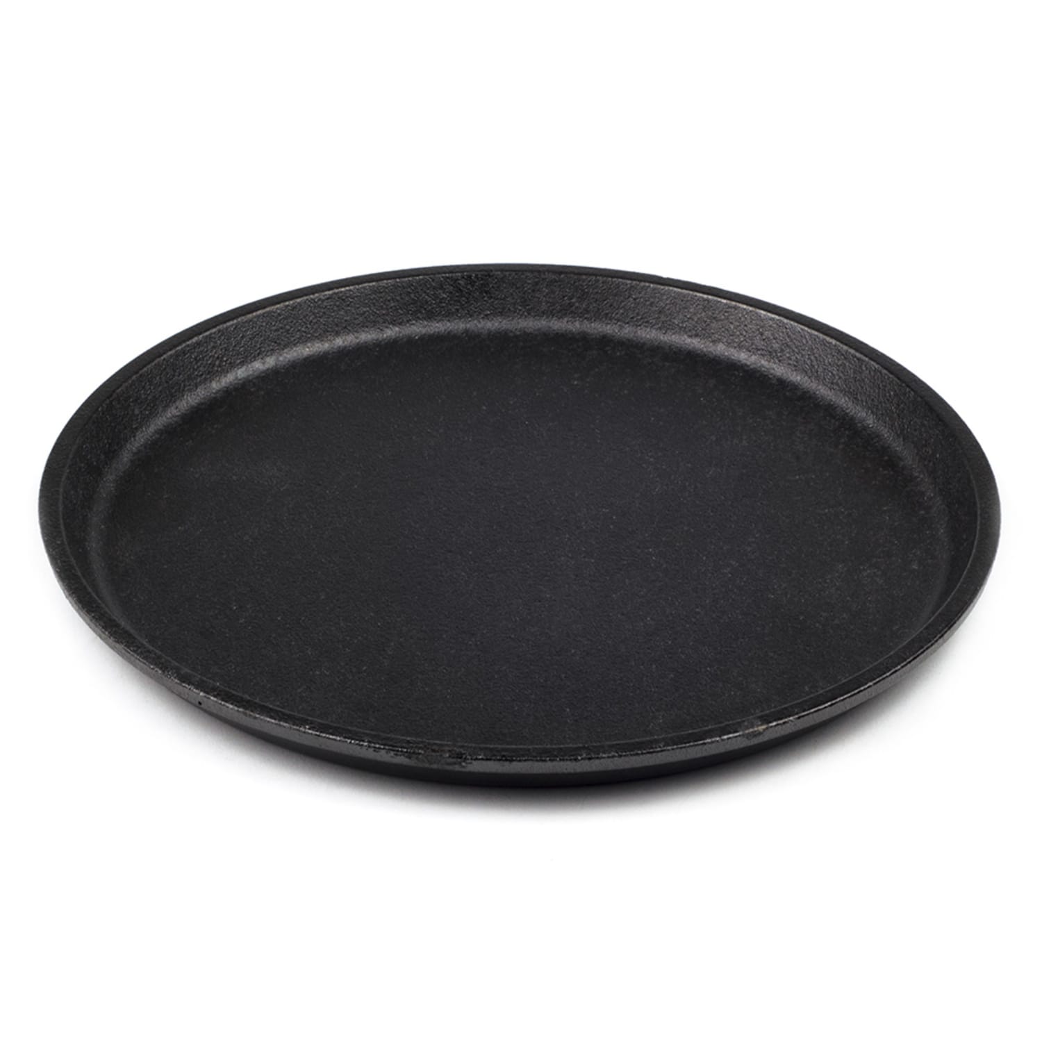 Lodge L7OGH3 9 1/4 Round Cast Iron Old Style Griddle, Seasoned, Without Handle, Black