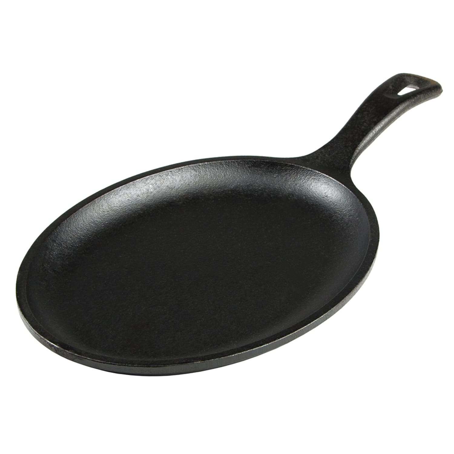 Lodge LOS3 Oval Serving Griddle w/ Handle - 10 x 7 1/2, Cast Iron, Ship from USA, Black