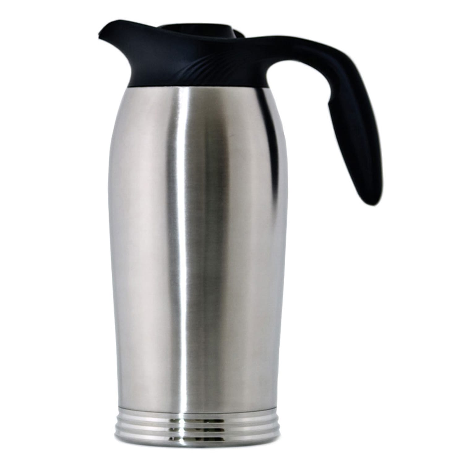 Service Ideas 10-00185-000 64 oz Brew In Carafe w/ Vacuum Insulation, No Drip Lip, 12 1/2, Silver