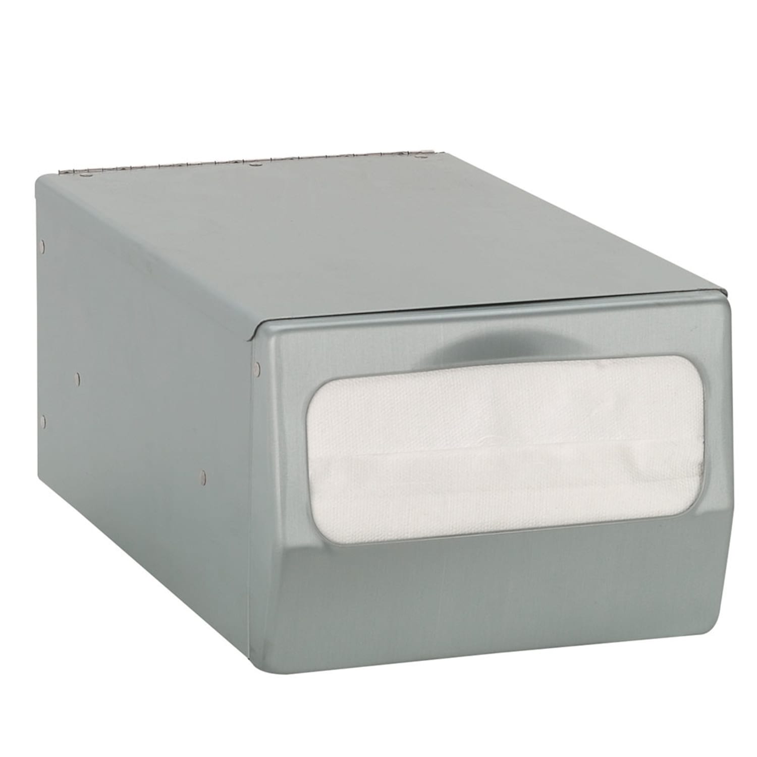 Dispense-Rite CT-FULL-BS Napkin Dispenser, Countertop, Full Fold 4 1/2 x 5 To 6 1/2 in, 1 Sided, Gray