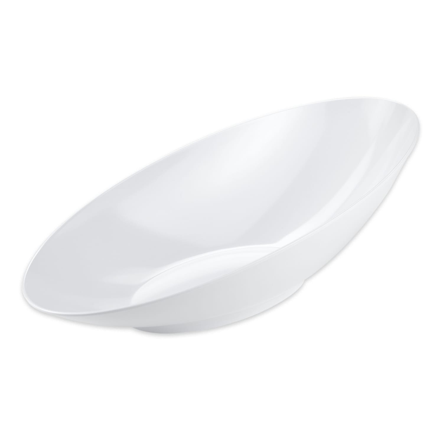GET B-798-W 2 1/2 qt Oval Melamine Fruit Bowl, White, Pack of 6