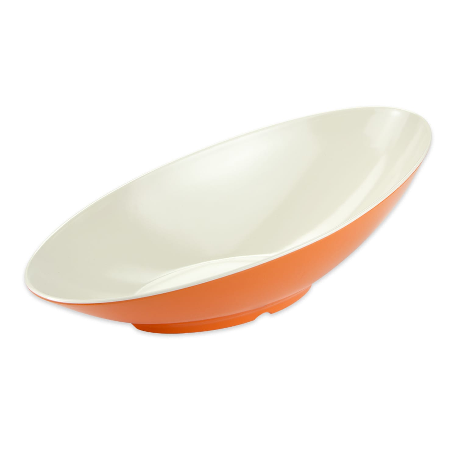 GET B-798-ST 2 1/2 qt Oval Melamine Fruit Bowl, Orange, Pack of 6