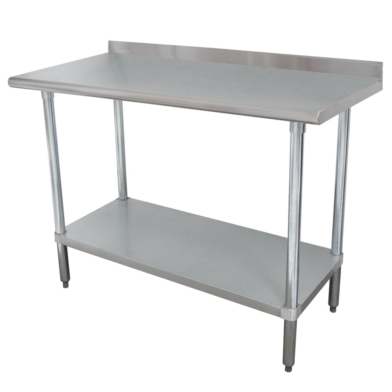 Advance Tabco FMSLAG-302-X 24 16 ga Work Table w/ Undershelf & 304 Series Stainless Steel Top, 1 1/2 Backsplash