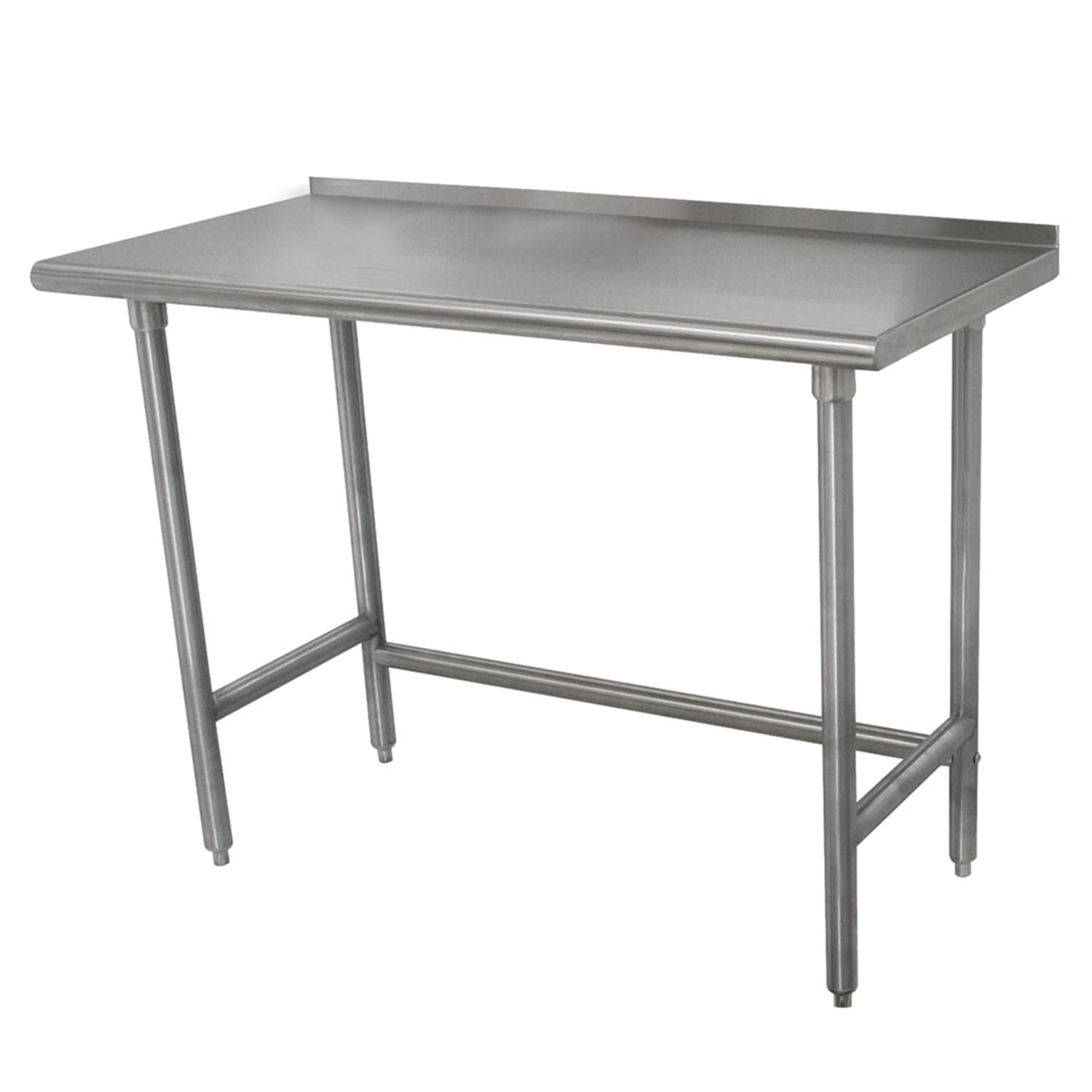 Advance Tabco TFLAG-242-X 24 16 ga Work Table w/ 430 Series Stainless Steel Top, 1 1/2 Backsplash, Stainless Steel
