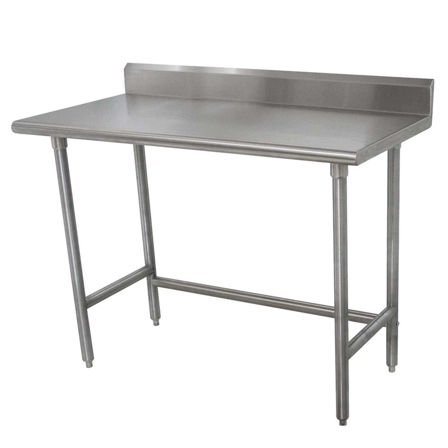 Advance Tabco TKLAG-300-X 30 16 ga Work Table w/ 430 Series Stainless Steel Top, 5 Backsplash, 5"" Backsplash, Open Base