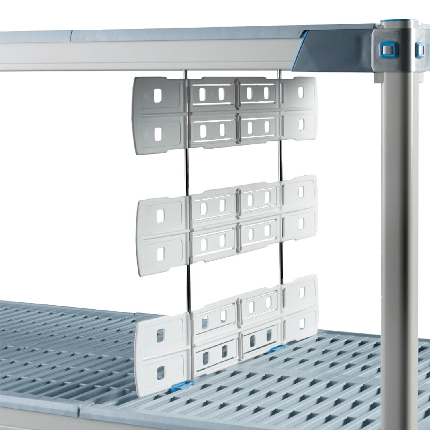 Metro MD24-16 Shelf Divider for Open Grid & Wire Shelves - 24 x 16, Gray, Poly & Stainless