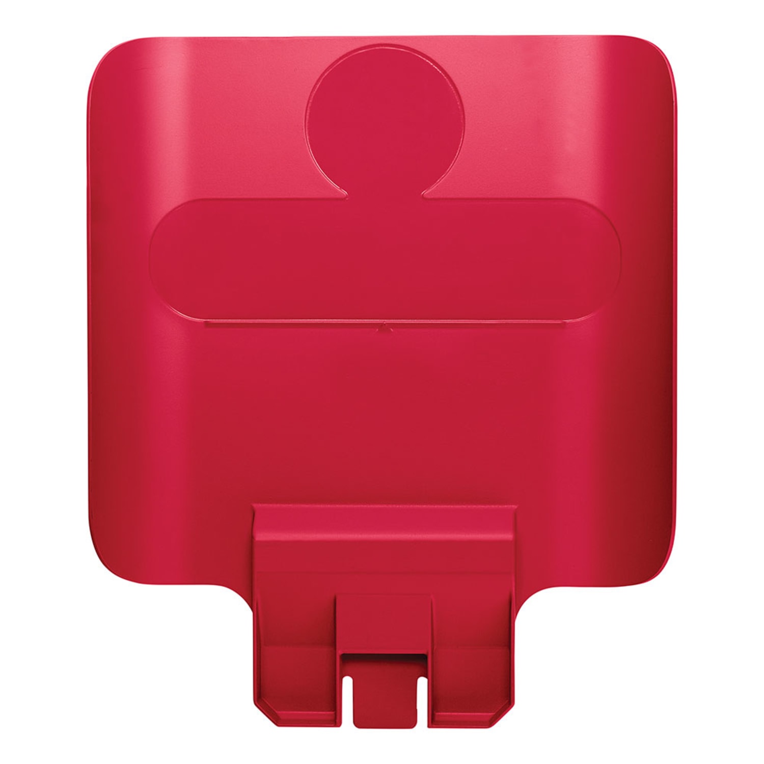 Rubbermaid 2007905 Billboard for Slim Jim 23 gal Recycling Station Containers - 11 3/4 x 14 1/4, Plastic, Red, Snap In Design