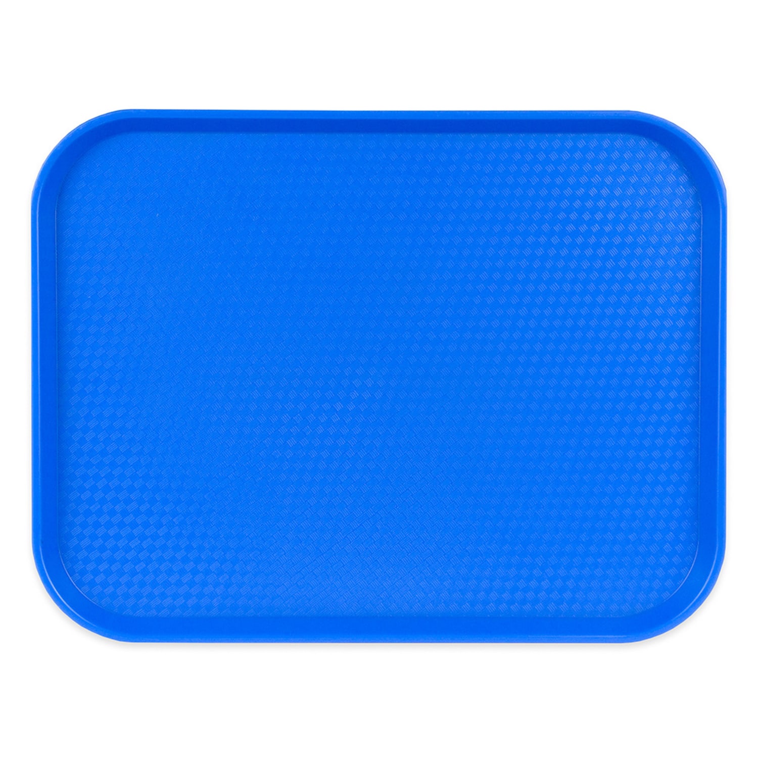Cambro 1418FF168 Plastic Fast Food Tray - 17 3/4L x 13 4/5W, Blue, 1 Dozen