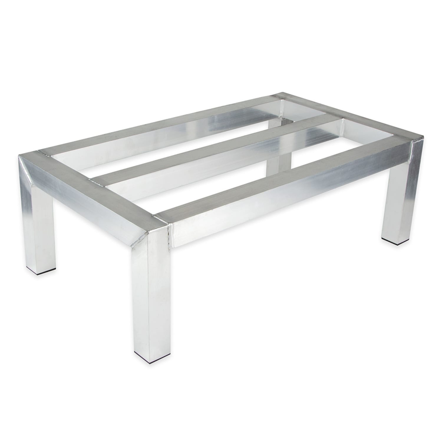Update DNRK-1424 24 Stationary Dunnage Rack w/ 1800 lb Capacity, Aluminum, Welded Aluminum, 24"" x 14, Silver