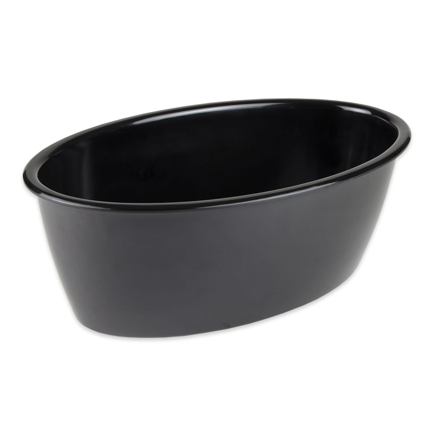 GET ML-184-BK 9 qt Oval Casserole Dish - Melamine, Black, Pack of 3