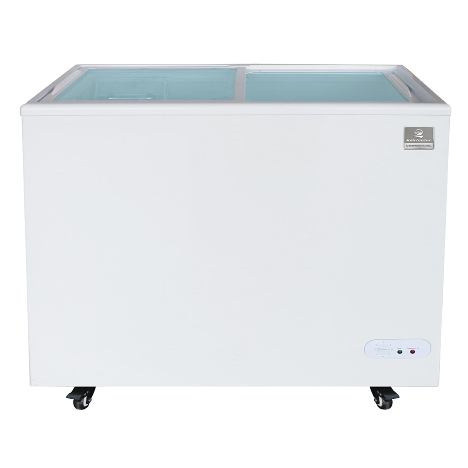 Kelvinator Commercial KCNF073WS 38 Mobile Ice Cream Freezer w/ 1 Basket - White, 115v, 7 Cu. Ft