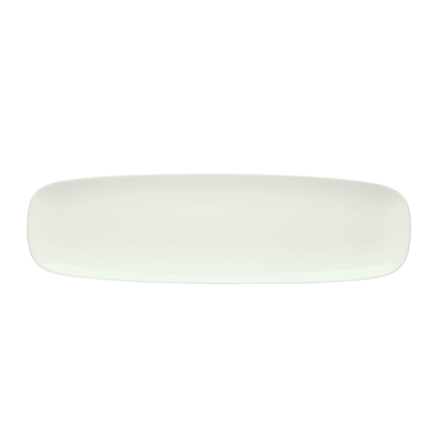 Schonwald 9212250 19-3/4 x 5-5/8 Rectangular Islands Platter - Porcelain, Bone White