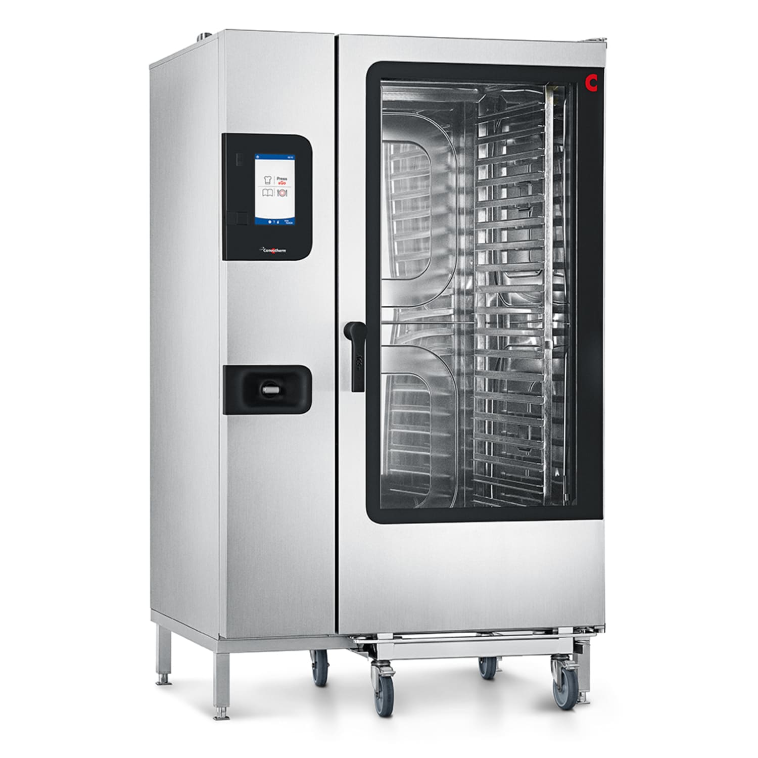 Convotherm C4 ET 20.20ES Full-Size Roll-In Combi Oven, Boilerless, 208 240v/3ph, (20) 18"" x 26"" Pan Capacity, easyTouch Controls, Stainless Steel