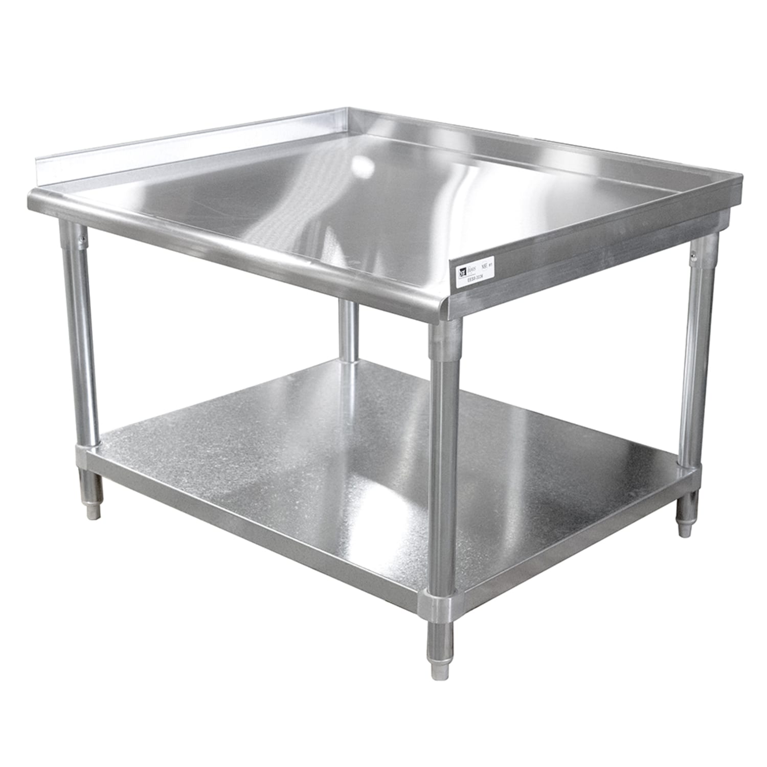 John Boos EES8-3018 Equipment Stand w/ Adjustable Galvanized Undershelf & Legs, 18 x 30, Adjustable Undershelf, Galvanized Legs, Stainless Steel